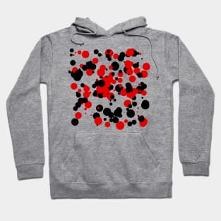 Red and black spots Hoodie